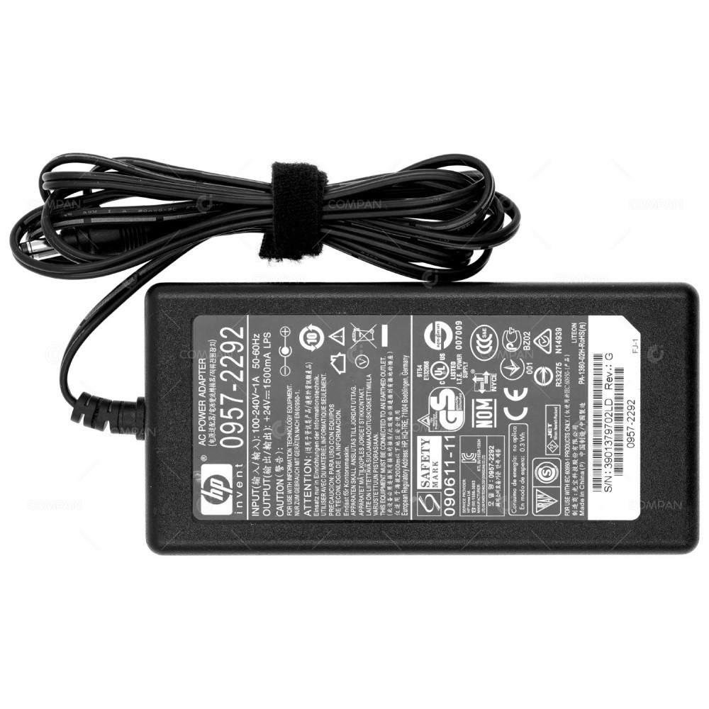 0957-2292 AC ADAPTER HP 24V 1500MA 4.7MM -